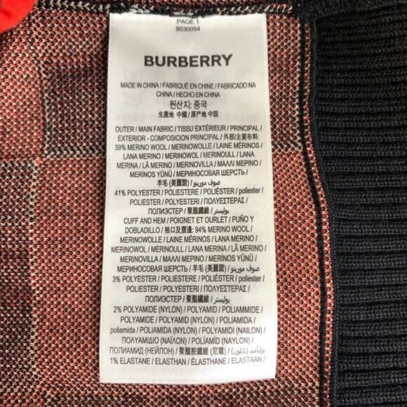 Burberry Black check-pattern wool V-neck cardigan - Picture 7 of 8